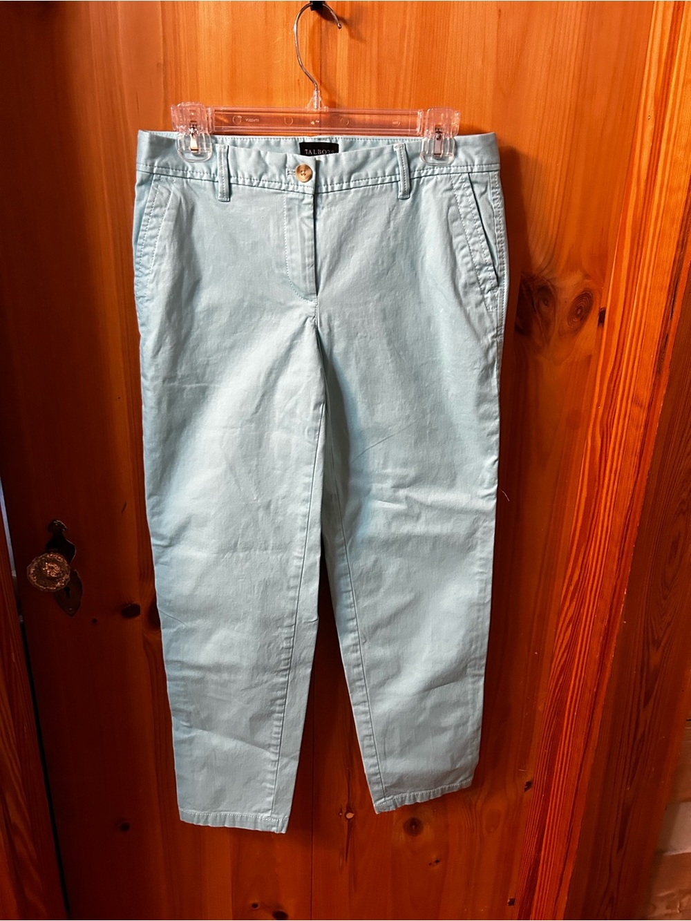 Talbots Aqua Cropped Chino Pants